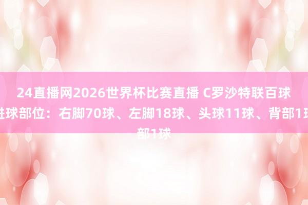 24直播网2026世界杯比赛直播 C罗沙特联百球进球部位：右脚70球、左脚18球、头球11球、背部1球